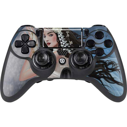 Fairy on Moon with Birds by Nene Thomas PlayStation PS4 Skins